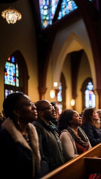 photo of church community. AI generated Image by rawpixel. 