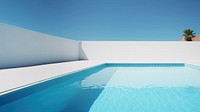 Photo of Swimming pool, summer, mininal, clean, isolated.  