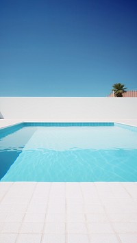 Photo of Swimming pool, summer, mininal, clean, isolated.  