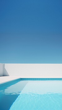 Photo of Swimming pool, summer, mininal, clean, isolated.  