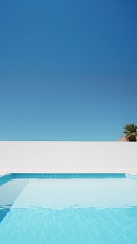 Photo of Swimming pool, summer, mininal, clean, isolated.  