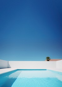 Photo of Swimming pool, summer, mininal, clean, isolated.  