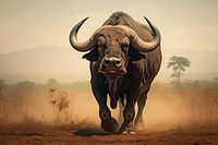 Cape Buffalo buffalo livestock wildlife. 