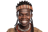 African Tribe smile portrait person. 