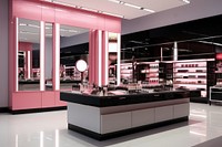 Cosmetics store architecture consumerism. AI generated Image by rawpixel.