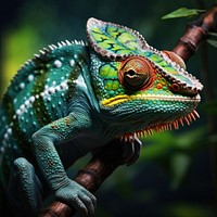 Chameleon reptile animal iguana. 