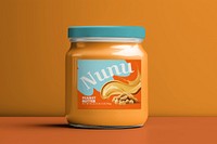 Peanut butter jar mockup psd