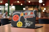 Laptop case mockup psd