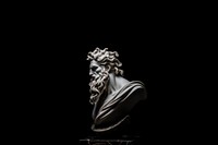 Sculpture art statue black. AI generated Image by rawpixel.