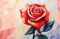 Painting flower rose art. 