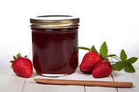 Jar strawberry fruit plant. 