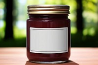 Glass jar label text jam. AI generated Image by rawpixel.