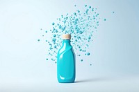 Cleaning product bottle turquoise plastic bottle. AI generated Image by rawpixel.