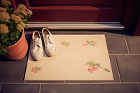 House mat shoe plant flooring. 