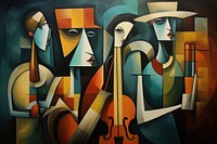 Painting art cello adult. 