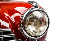 Old round headlight vehicle car white background. AI generated Image by rawpixel.
