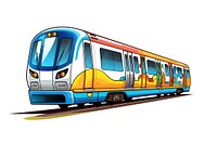 Subway train vehicle railway. AI generated Image by rawpixel.