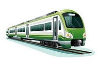 Subway train vehicle railway. AI generated Image by rawpixel.