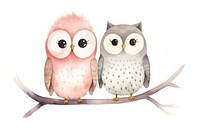 Cute animal couple nature bird love. AI generated Image by rawpixel.
