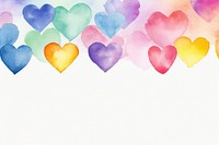 Rainbow love hearts backgrounds creativity variation. 