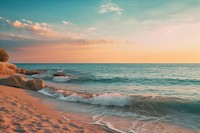 Sea landscape outdoors horizon. 