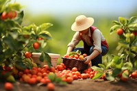 Fruit farm agriculture gardening. AI generated Image by rawpixel.