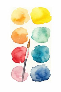 Paint storkes brush art white background. 