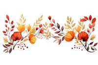Fall flowers pattern white background celebration. AI generated Image by rawpixel.