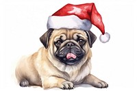 Dog celebrating Christmas christmas mammal animal. AI generated Image by rawpixel.