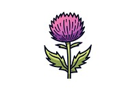 Thistle flower purple plant. AI generated Image by rawpixel.