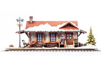 Train station architecture building outdoors. AI generated Image by rawpixel.