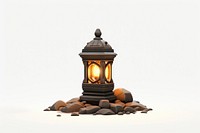 Lantern grave stone lamp white background. AI generated Image by rawpixel.