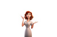 Woman cartoon adult white background. AI generated Image by rawpixel.