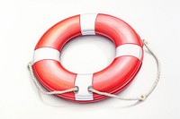 Life buoy lifebuoy red inflatable. 