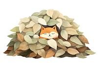 Cartoon plant leaf fox. AI generated Image by rawpixel.