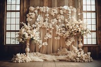 Wedding backdrop flower plant architecture. 