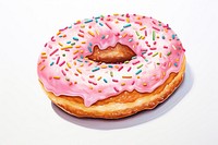 Donut sprinkles dessert food. AI generated Image by rawpixel.