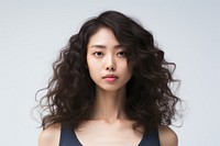 Curly thick hair portrait. AI generated Image by rawpixel.