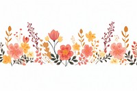 Floral border backgrounds pattern. AI generated Image by rawpixel.