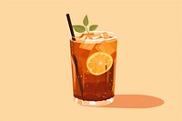Iced tea cocktail drink juice. AI generated Image by rawpixel.