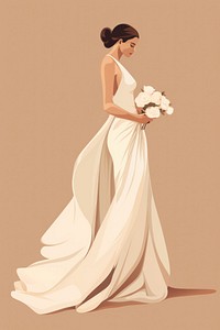 Wedding dress fashion bride. 