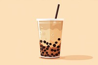 Boba tea drink refreshment disposable. 