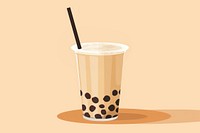 Boba tea drink cup refreshment. AI generated Image by rawpixel.