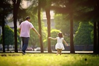 Outdoors father adult child. AI generated Image by rawpixel.