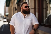 Summer clothes outdoors fashion beard. 