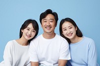 Asian family smiling adult smile. AI generated Image by rawpixel.