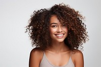 Hair curly portrait adult. AI generated Image by rawpixel.