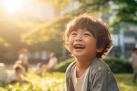 Kid japanese smile child happy. 