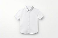Shirt top view sleeve white. AI generated Image by rawpixel.