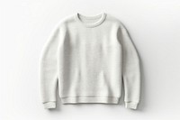 Sweater top view sweatshirt white. 